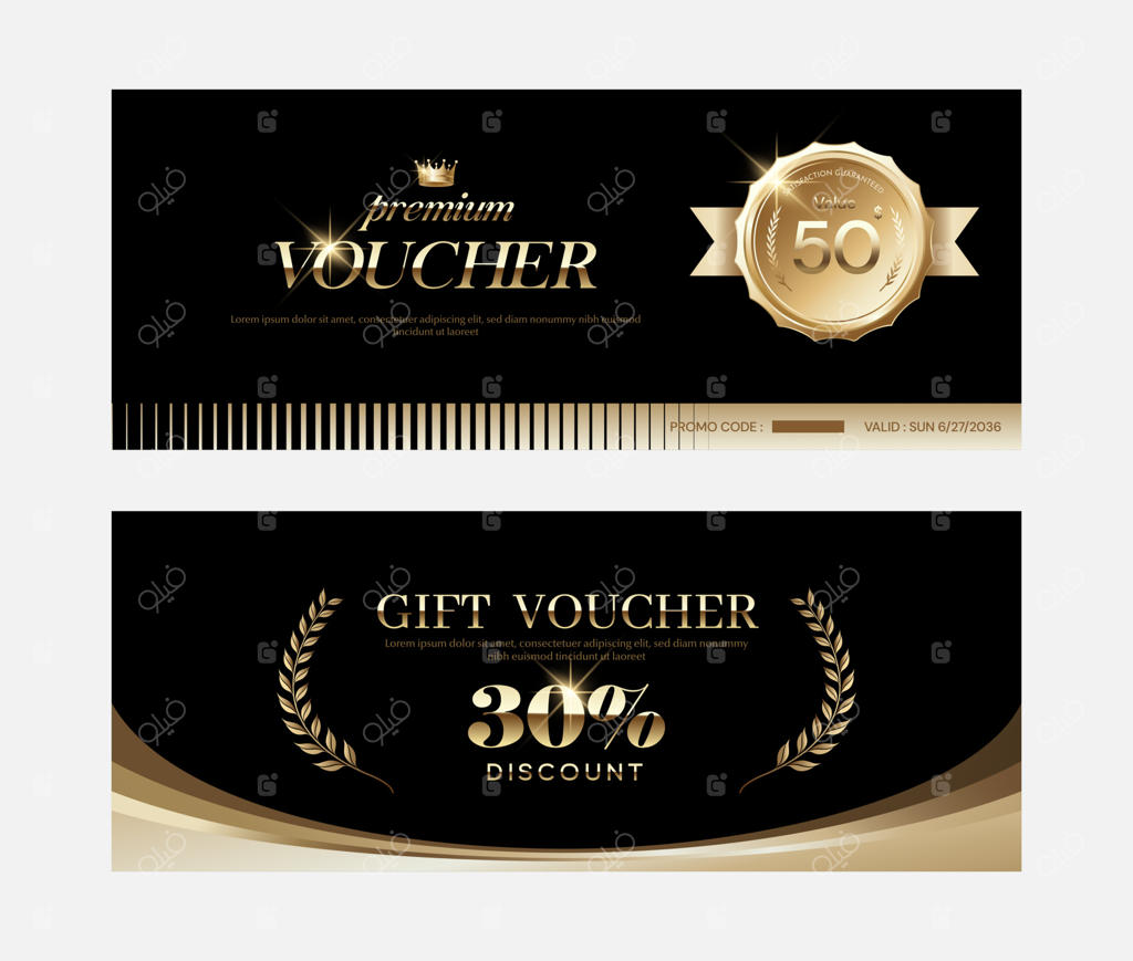 زمینه‌های کارت هدیه لوکس و کوپن ویژه VIP