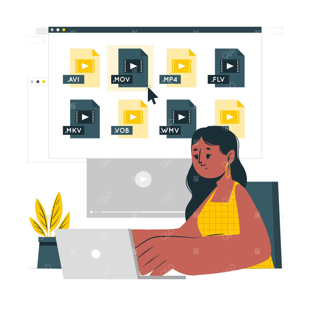 تصویرسازی مفهومی از فایل‌های ویدیویی