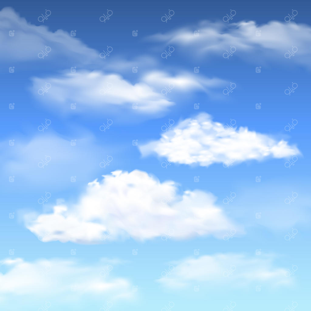 مجموعه‌ای از تصاویر ابرهای واقعیستیک