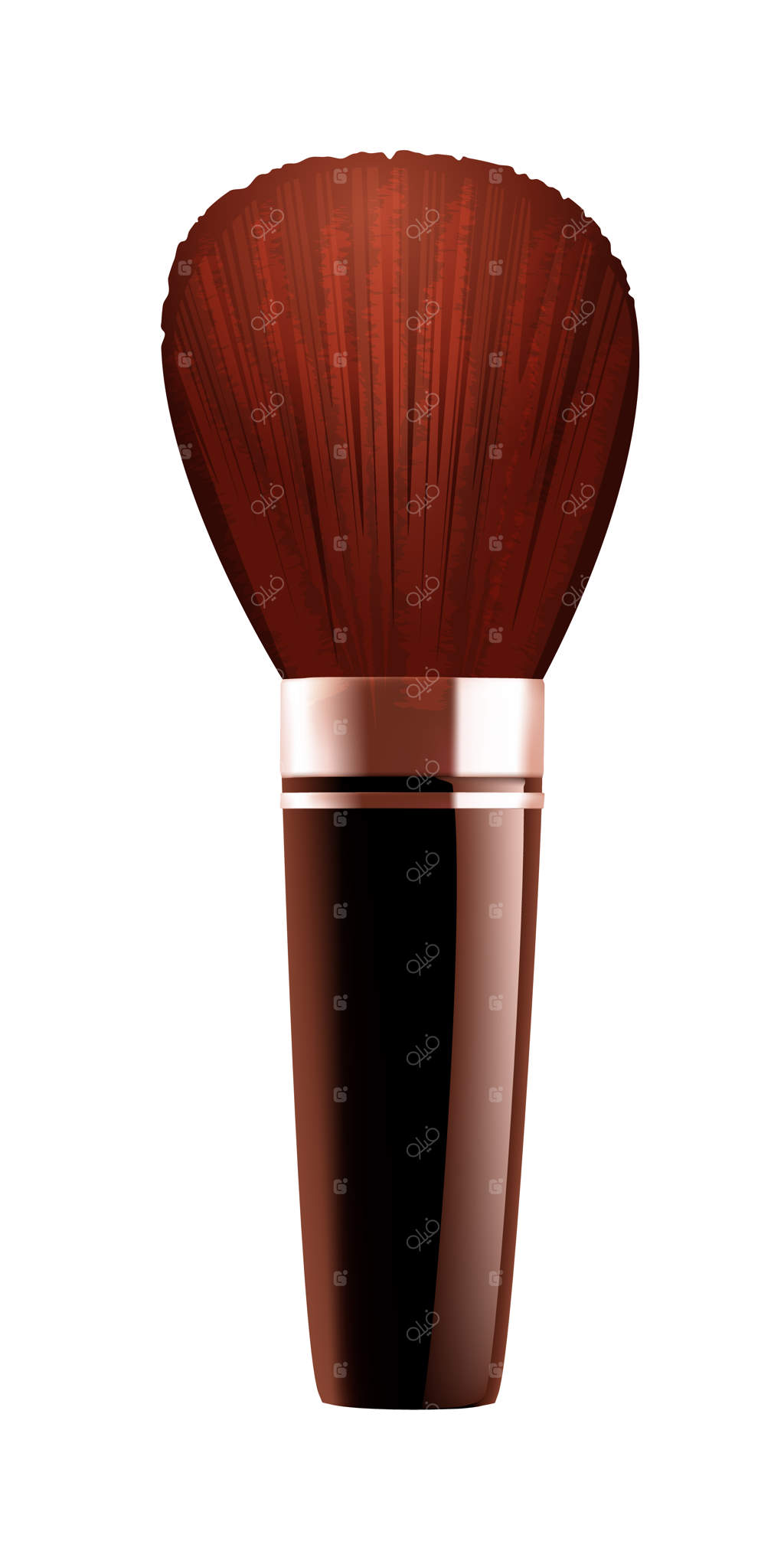 ابزار برس اصلاح آرایشگاه روی زمینه سفید