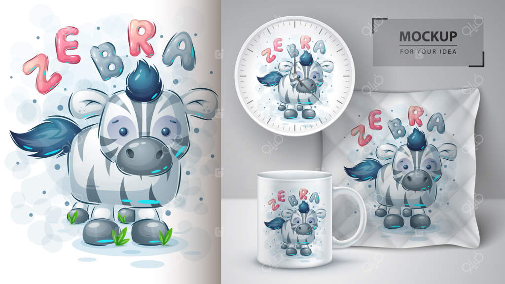 پوستر و محصولات تبلیغاتی: تدی گورخر