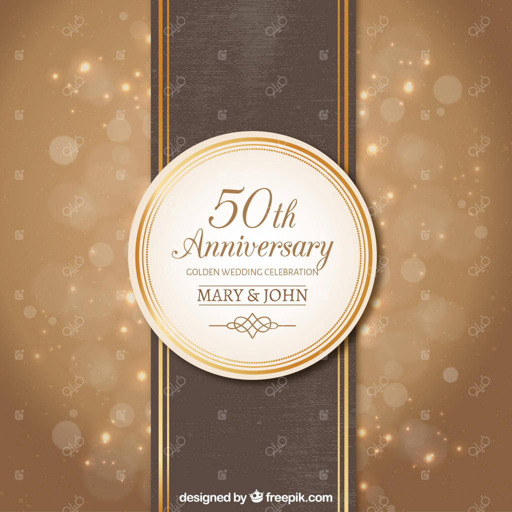 نشان گرد عروسی طلایی