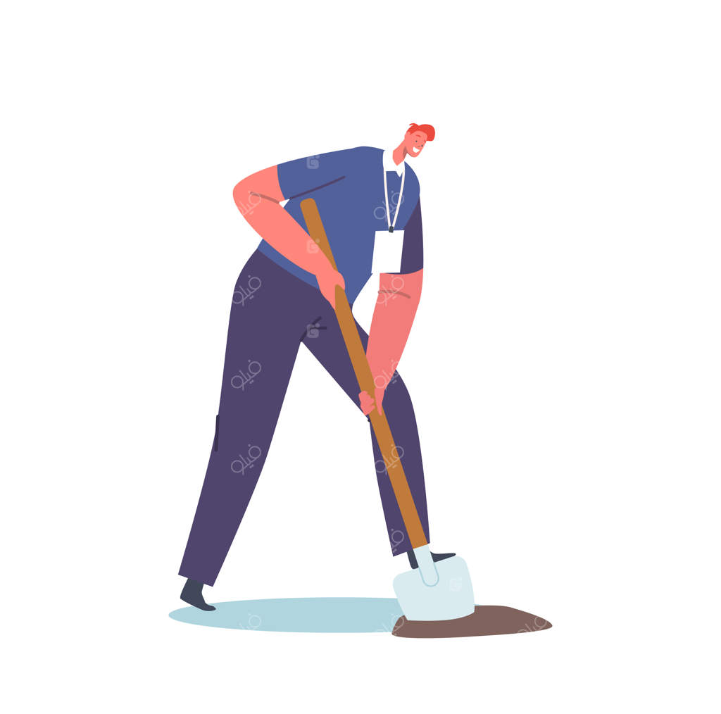 فعالیت داوطلبانه: کندن زمین با بیل برای نجات محیط زیست و طبیعت‌دوستی