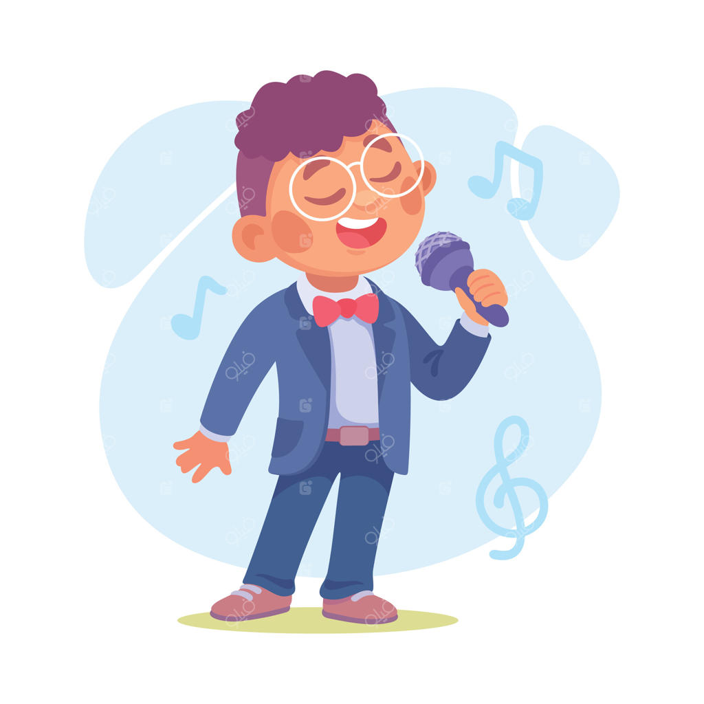 پسر بچه‌ای آهنگ زیبایی روی صحنه می‌خواند