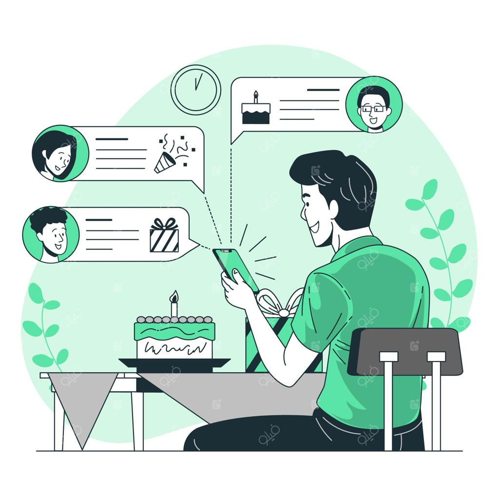 تصویر مفهومی آرزوهای آنلاین