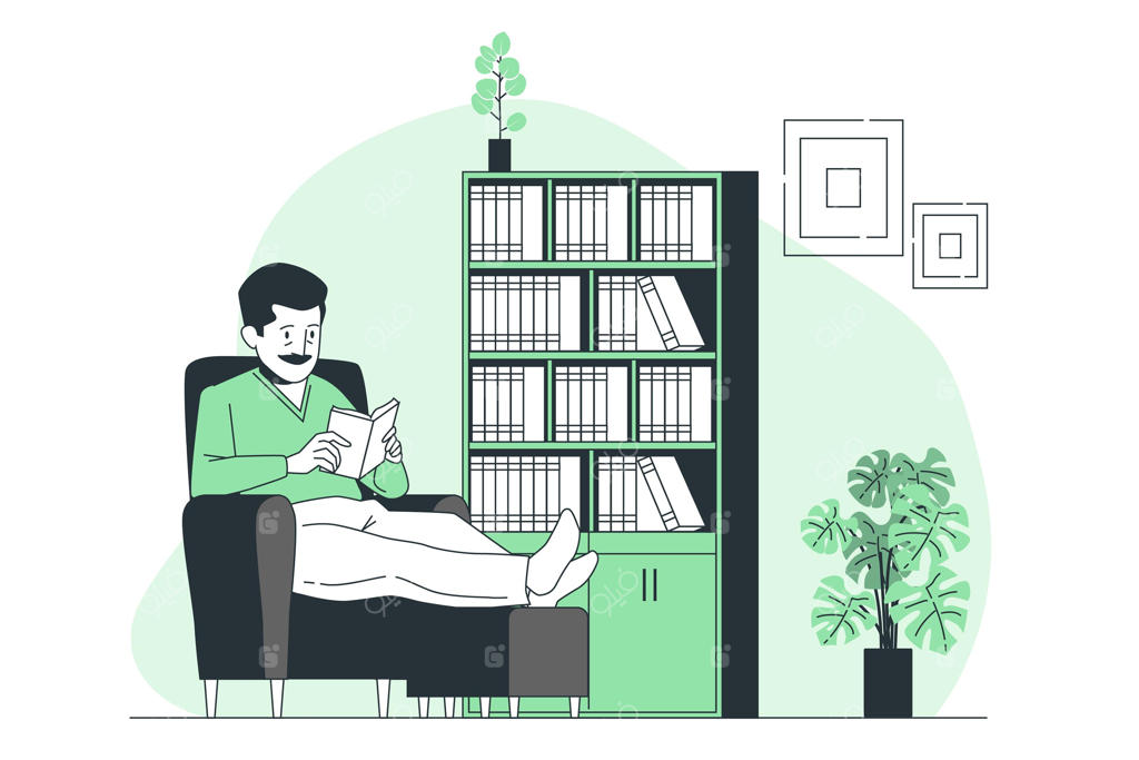 طرح مفهومی قفسه‌های کتاب خانگی