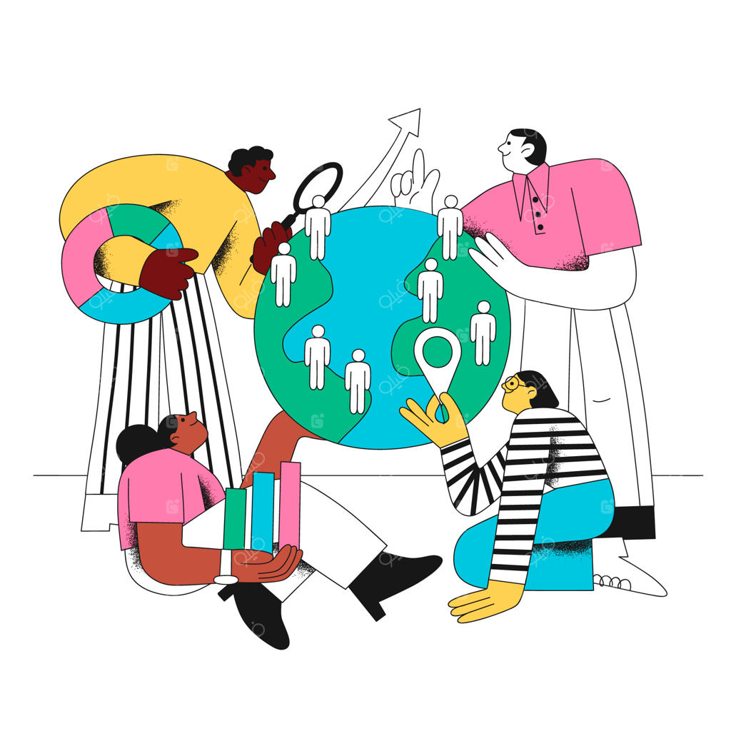 پژوهش درباره جمعیت جهانی و جوامع مختلف