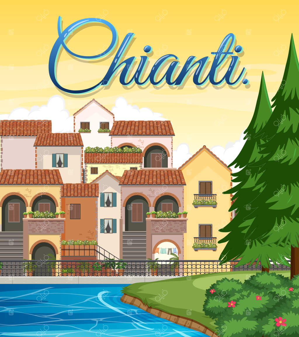 پس‌زمینه‌ای از ساختمان‌های نمادین جاذبه‌های گردشگری ایتالیا