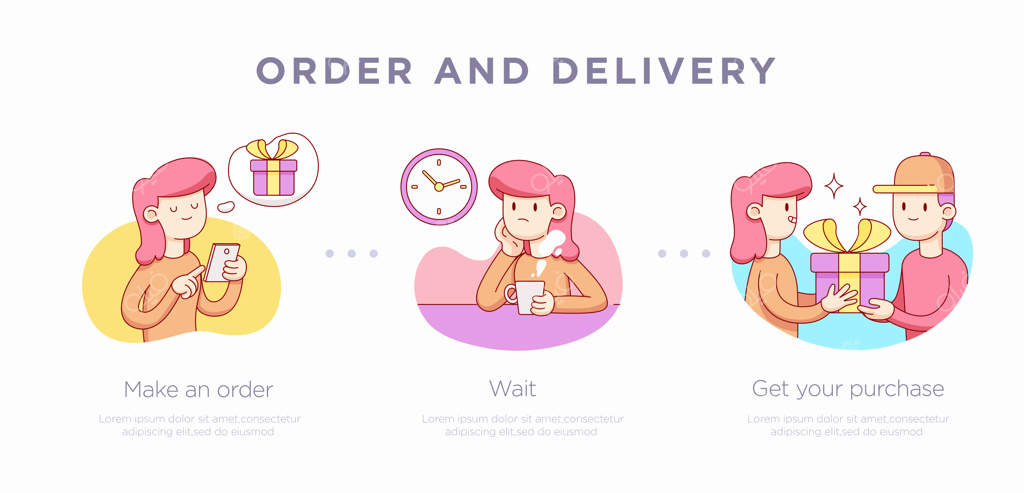 قالب اسلاید ارائه برای مفهوم خرید. تصویرسازی وکتور