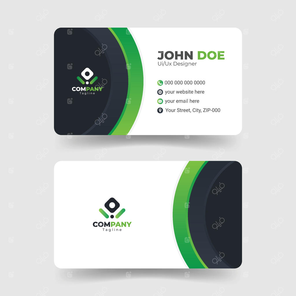 طراحی خلاقانه و منحصربه‌فرد کارت ویزیت هندسی