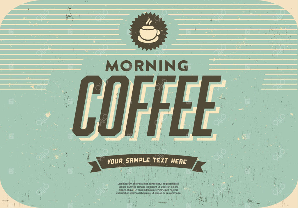 وکتور قهوه صبحگاهی