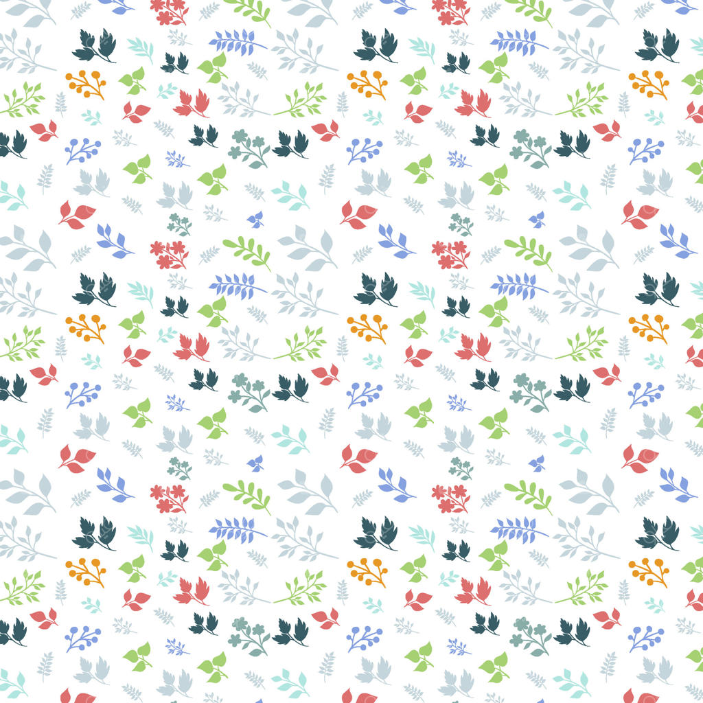 طرح پترن یکپارچه عناصر گل