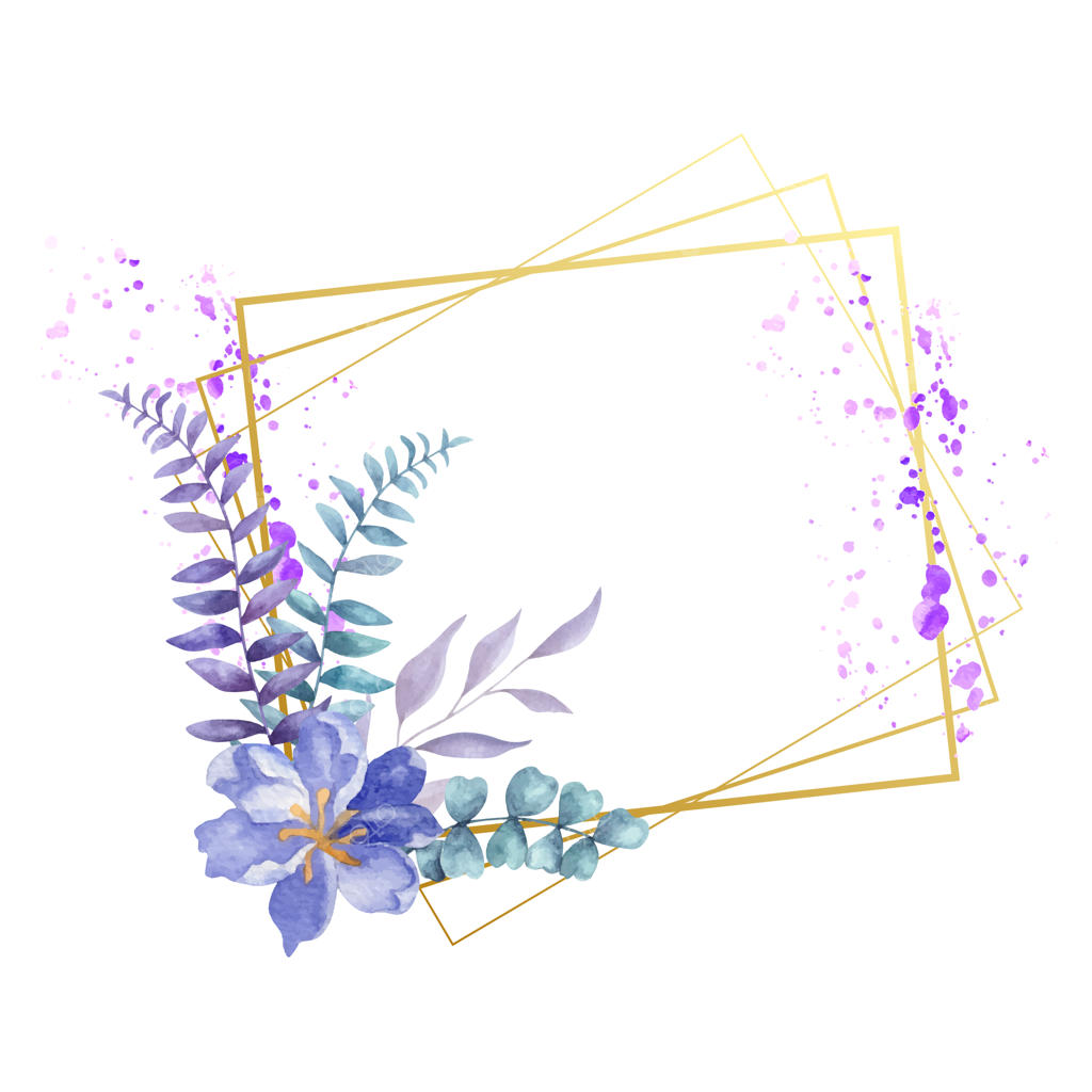 قاب گل آبرنگی برای کارت تبریک ولنتاین