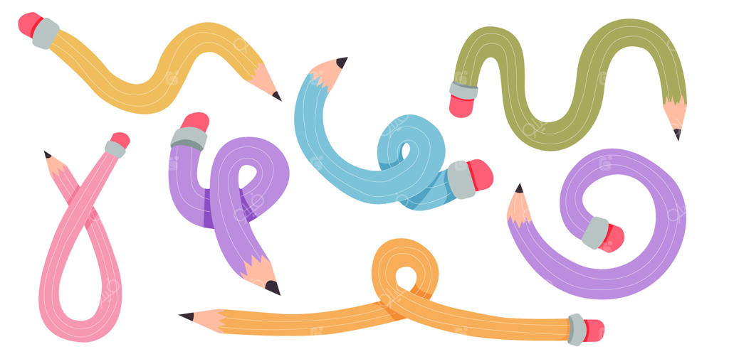 طرح مدادی پیچ‌خورده و کارتونی: لوازم‌التحریر خلاق و مد روز برای نوشتن