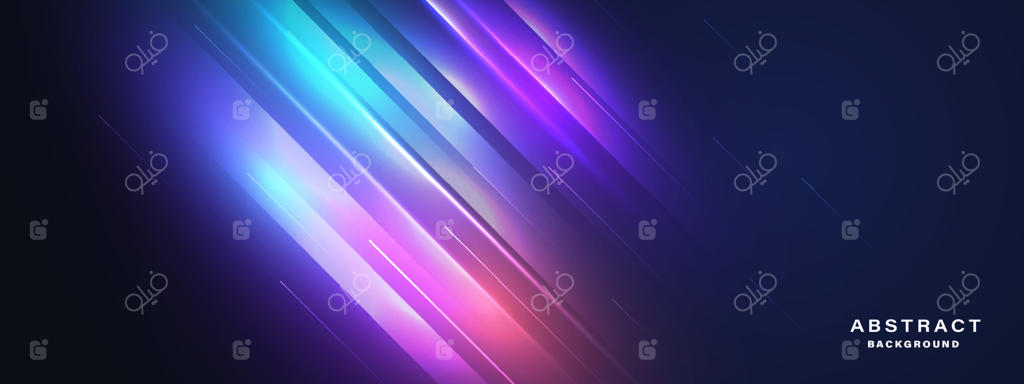 پس‌زمینه آینده‌نگر با جلوه نور درخشان.