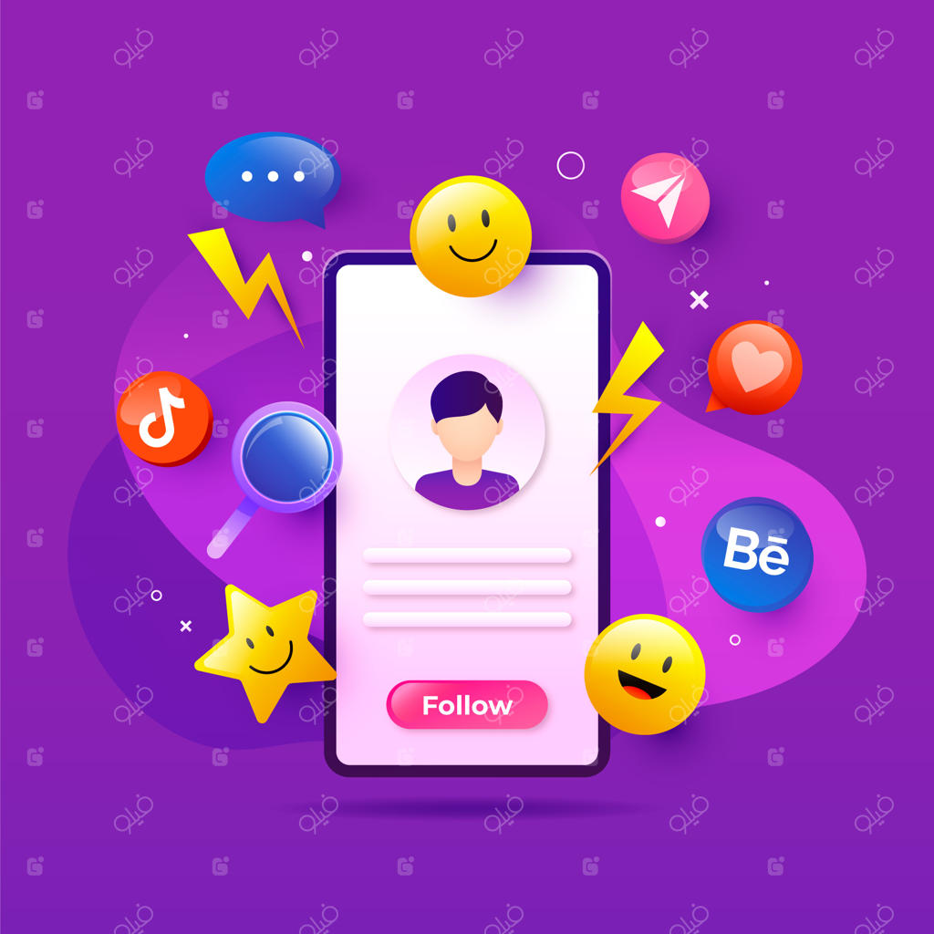 تصویرسازی برای جشن روز رسانه‌های اجتماعی