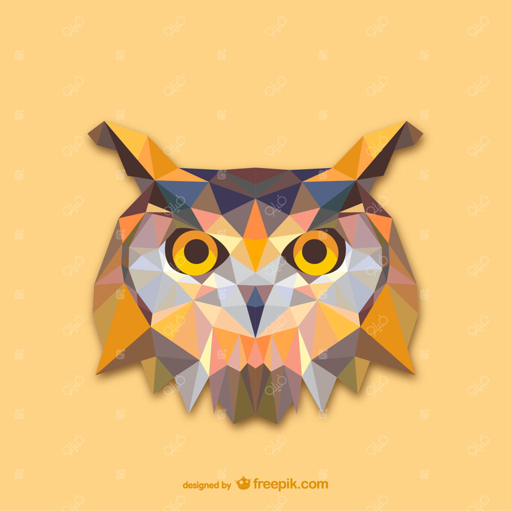 طرح جغد مثلثی