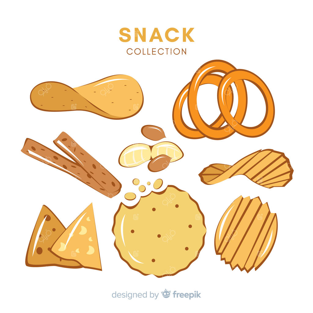 مجموعه‌ای از تنقلات مختلف