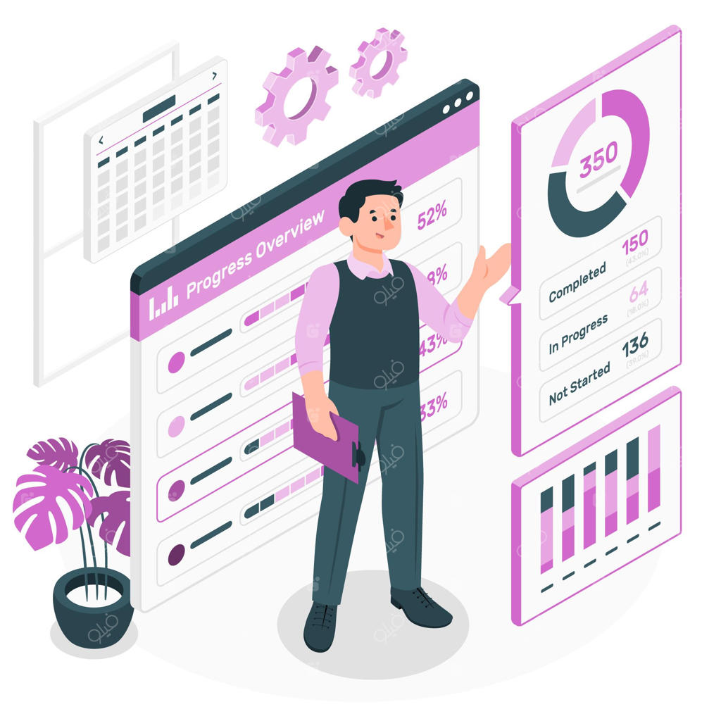 تصویرسازی مفهوم پیشرفت و توسعه