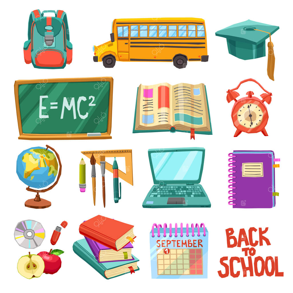 مجموعه آیکون‌های مدرسه و آموزش