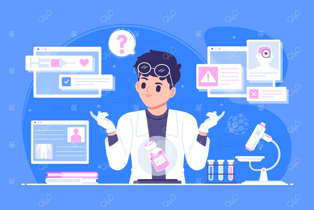 تصویر مفهومی عوارض جانبی واکسن