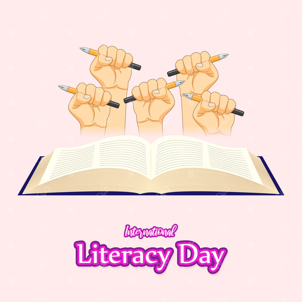 تصویرسازی وکتوری برای روز جهانی سوادآموزی