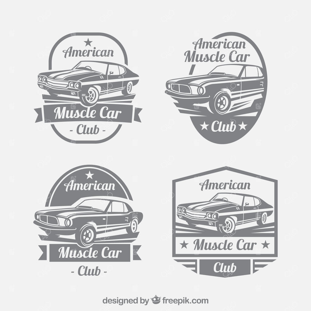 مجموعه‌ای فوق‌العاده از لوگوهای خودرو با سبک رترو