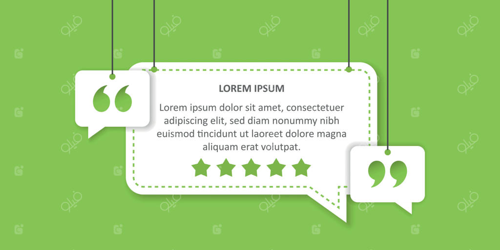 آیکون قالب خالی نقل قول به سبک تخت. حباب گفتاری خالی برداری روی پس‌زمینه جداشده. مفهوم کسب‌وکار علامت جعبه متن.