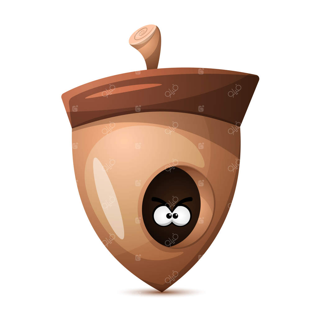 کارتون آجیل: غذای سالم.