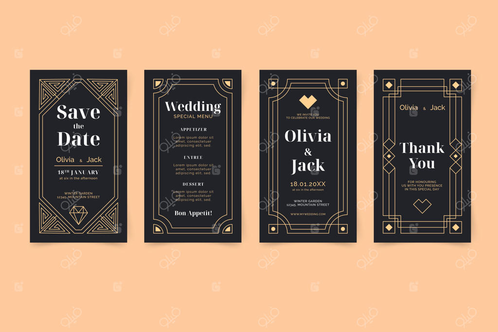 مجموعه داستان‌های آرت دکو با طراحی تخت