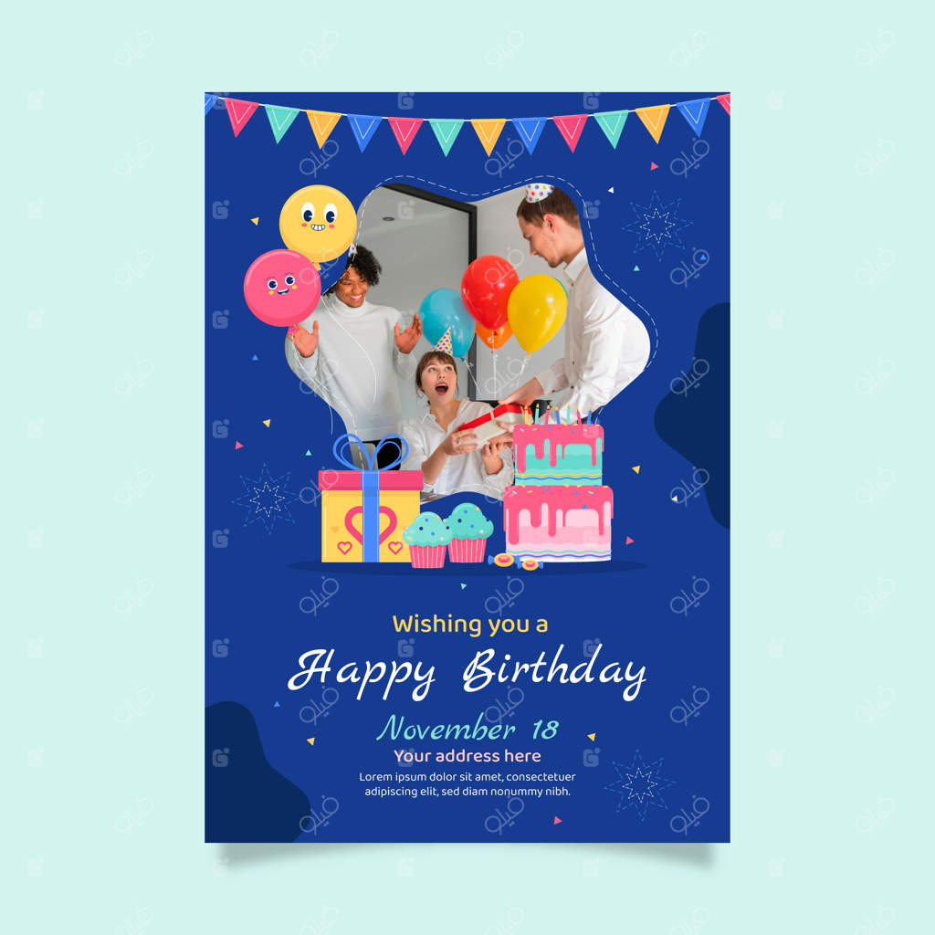 قالب طراحی تولد مینیمال