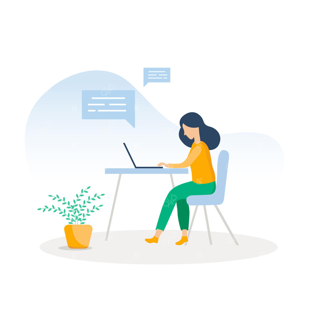 زنان جوان در حال کار با لپ‌تاپ؛ مفهوم دورکاری در خانه