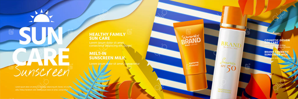 تبلیغات محصولات ضدآفتاب