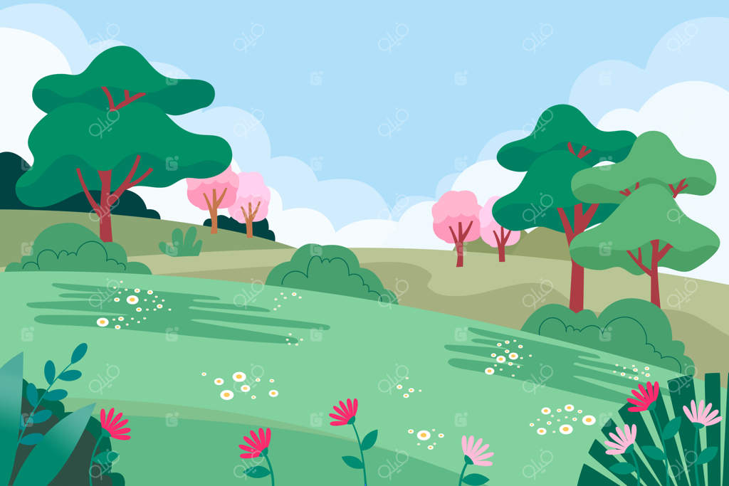 تصویری زیبا از مناظر طبیعی بهاری