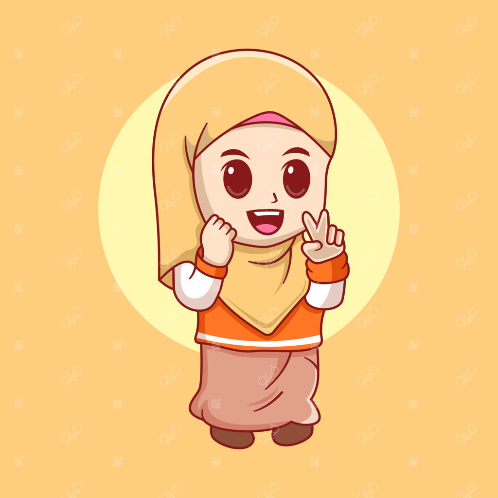 تصویرسازی دختربچه مسلمان