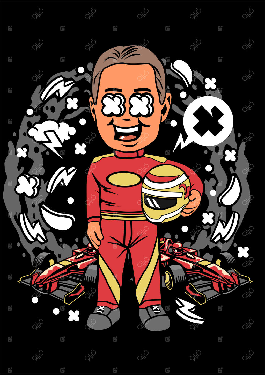 تصویرسازی مسابقه فرمول یک