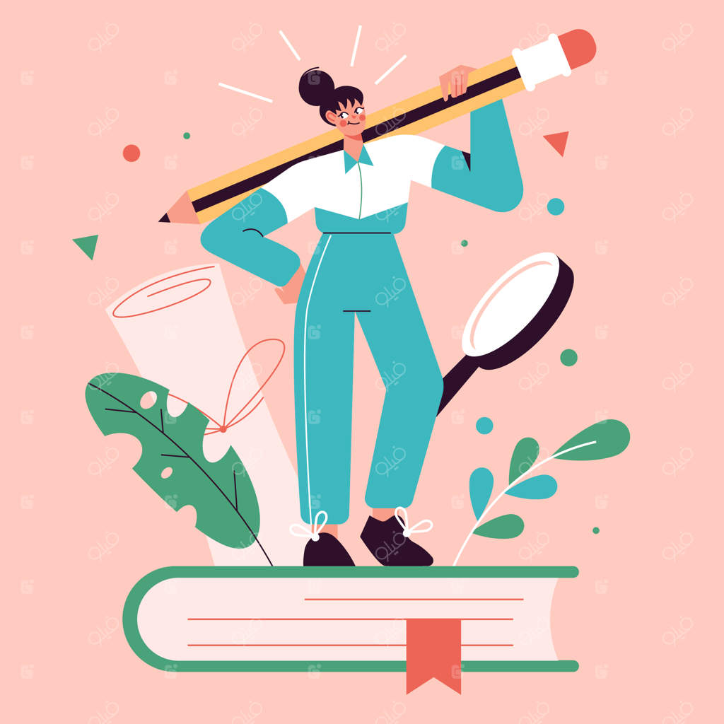 تصویرسازی دستی از امتحان ورودی دانشگاه