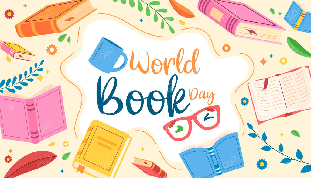 ترکیب دستی کارتونی برای روز جهانی کتاب