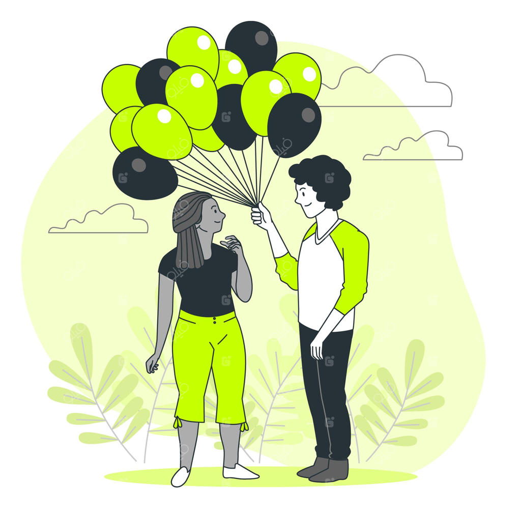 تصویرسازی مفهومی بادکنک‌ها