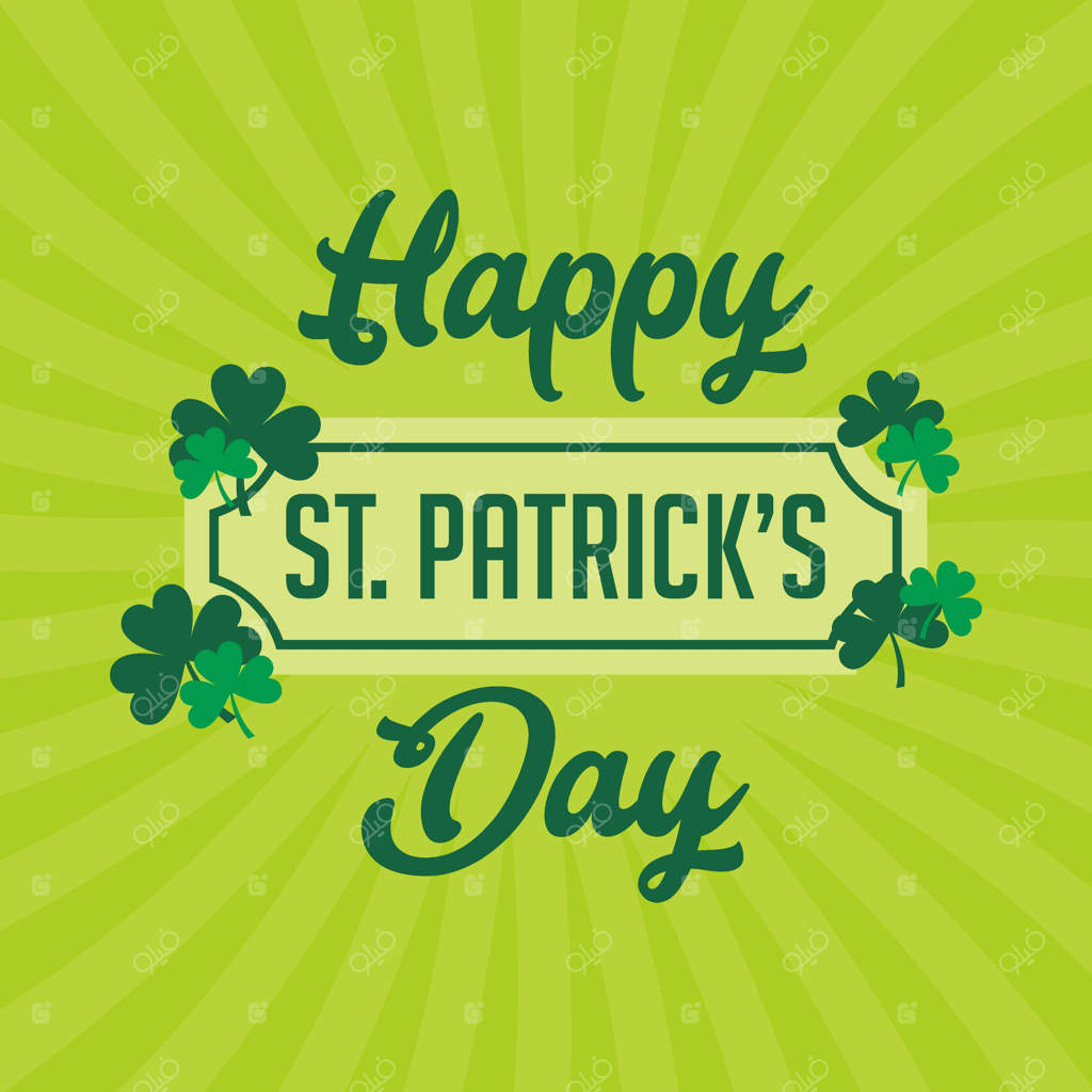 تصویرسازی روز سنت پاتریک مبارک