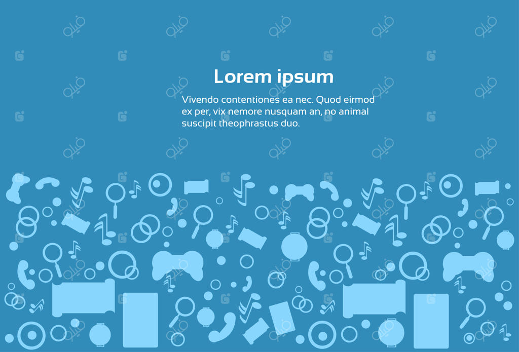 پس‌زمینه انتزاعی و مدرن اپلیکیشن موبایل