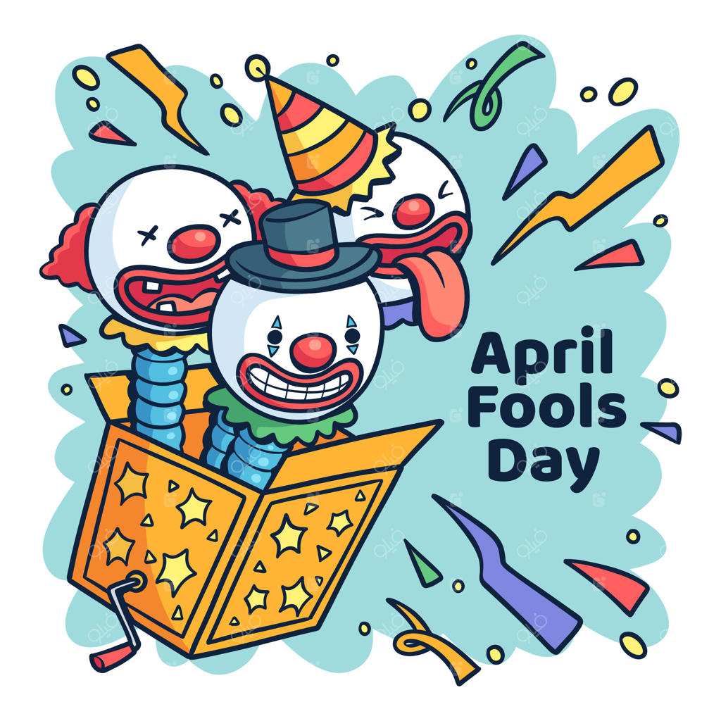 تصویرسازی ساده روز اول آوریل