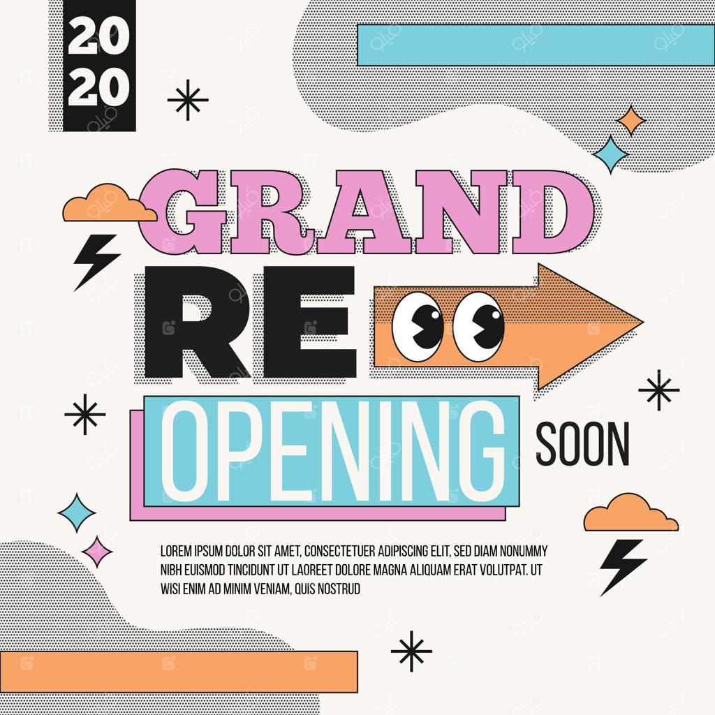 بنر بازگشایی بزرگ