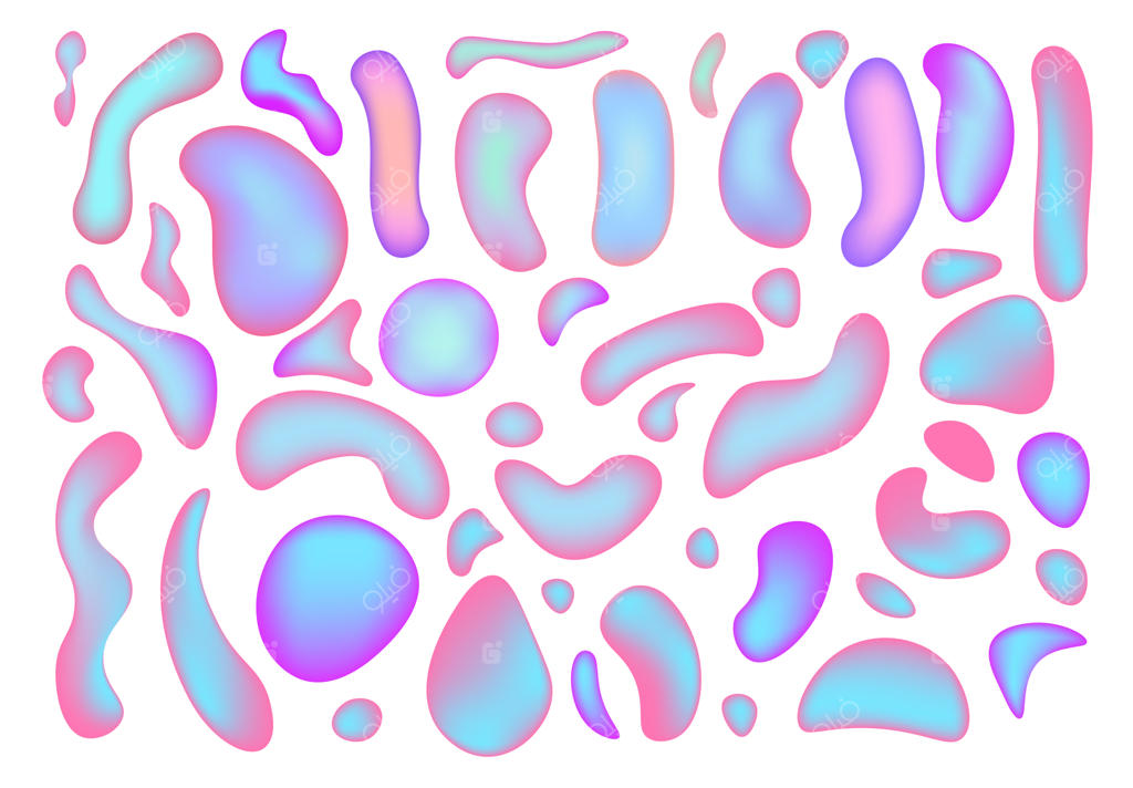 طراحی آفتاب‌پرست هولوگرافیک با پالت جدابافته‌ای از رنگ‌های درخشان: طرح مدرن و انتزاعی، ترکیب رنگ‌های روان و جسورانه. زمینه هنری و مدرن با اشکال گرادیانی و آینده‌نگرانه.