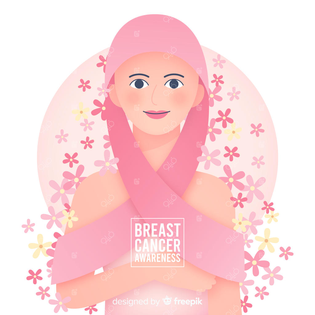 آگاهی درباره سرطان سینه با نماد روبان