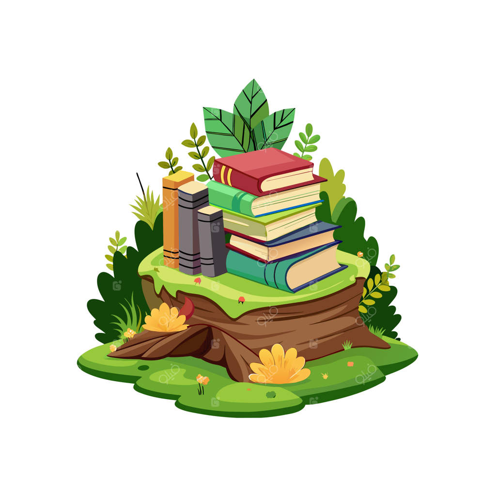 مفهوم تصویرسازی وکتور کتاب‌ها روی هم