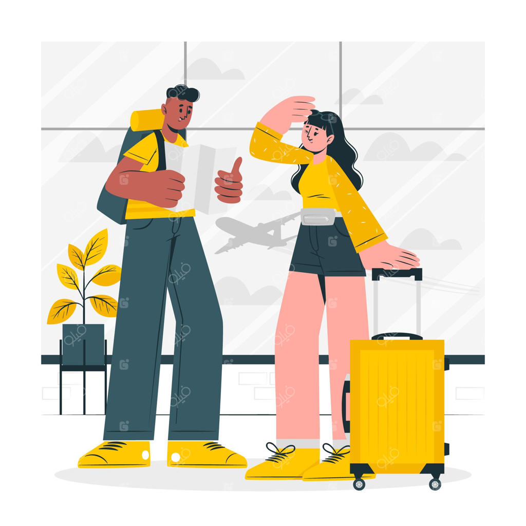 تصویری از مفهوم مسافران