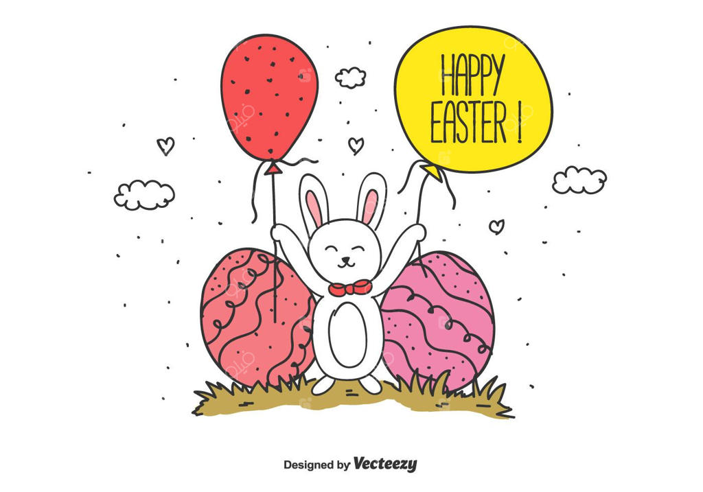 پس‌زمینه وکتور عید پاک مبارک