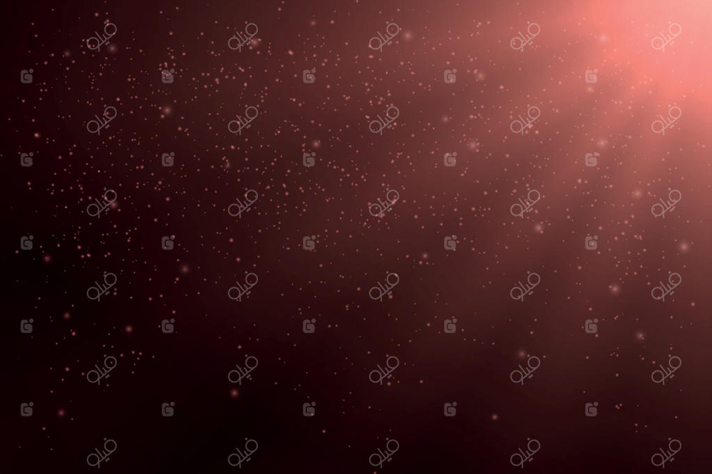 پس‌زمینه انتزاعی قرمز تیره با پرتوهای نور و ذرات