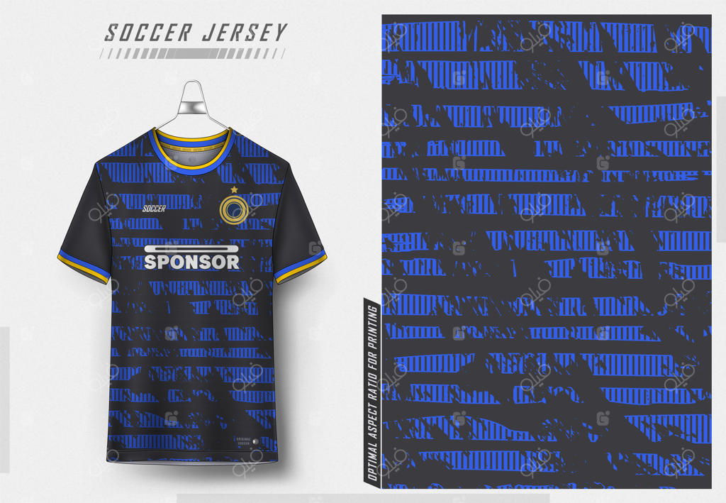 طراحی پیراهن فوتبالی برای چاپ سابلیمیشن